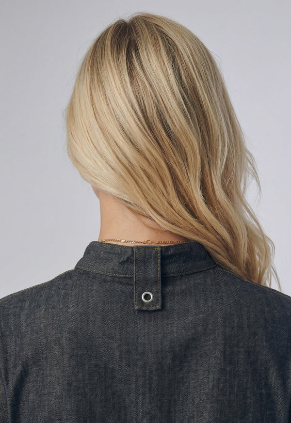 Chaqueta Chef Manga 3/4 en Gabardina Jean - Unisex 200
