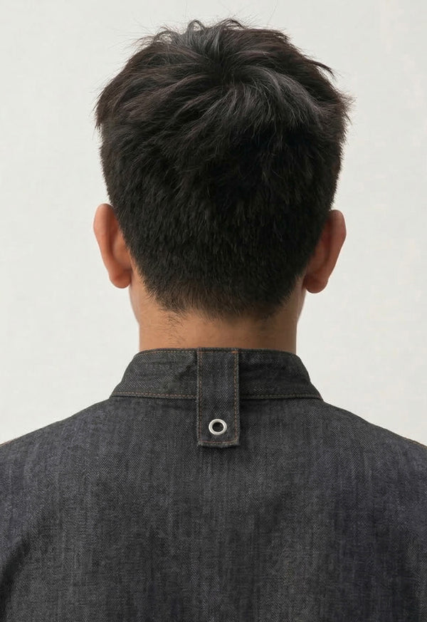 Chaqueta Chef Manga 3/4 en Gabardina Jean - Unisex 200