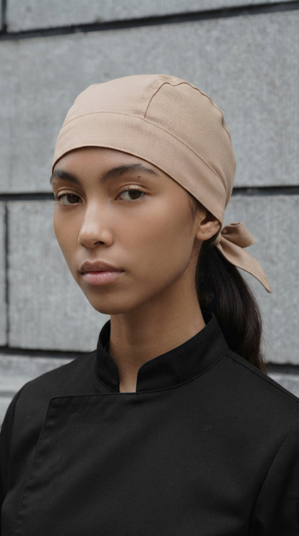 Cofia en Dril Unisex Beige