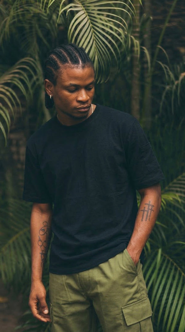 Camiseta T-Shirt Sin Estampado Negra | Jungle to Street