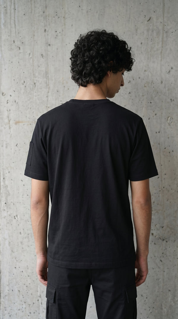 Camiseta T-Shirt Sin Estampado Negra | Concrete Kitchen