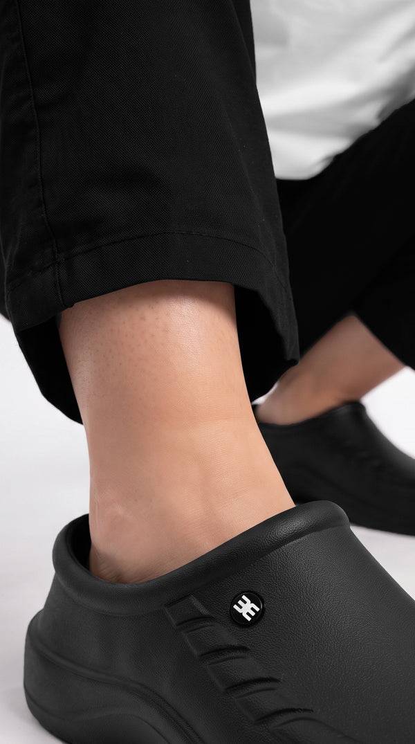 Pantalón Cargo Dril Bota Recta Unisex Negro | Monochrom
