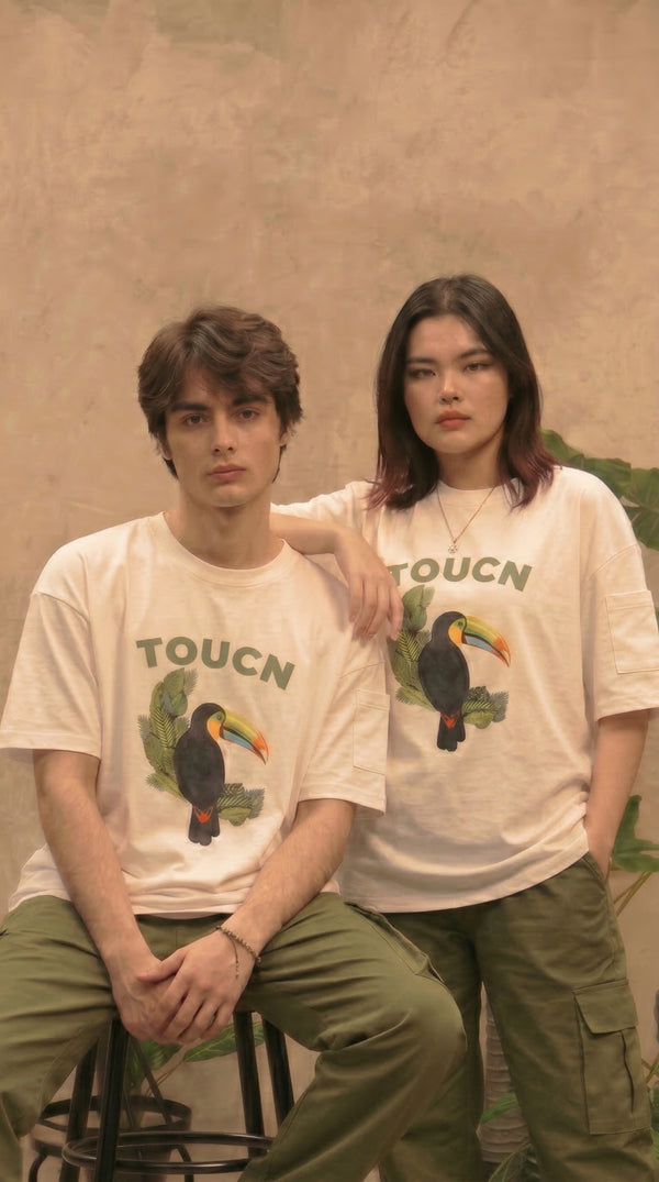 Camiseta T-Shirt Estampado Marfil | Jungle to Street