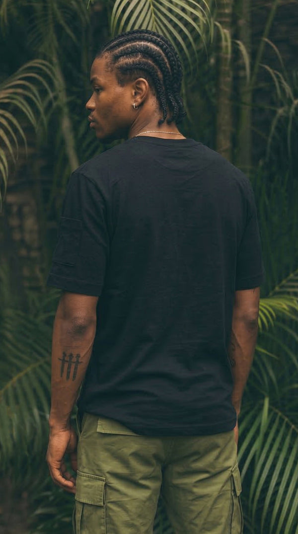 Camiseta T-Shirt Sin Estampado Negra | Jungle to Street