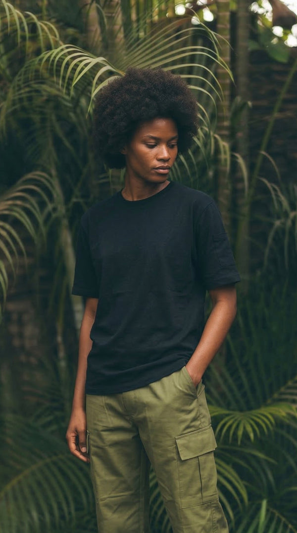 Camiseta T-Shirt Estampado Negra | Jungle to Street