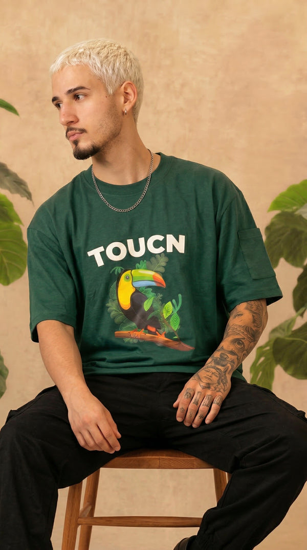 Camiseta T-Shirt Estampado Verde Bosque