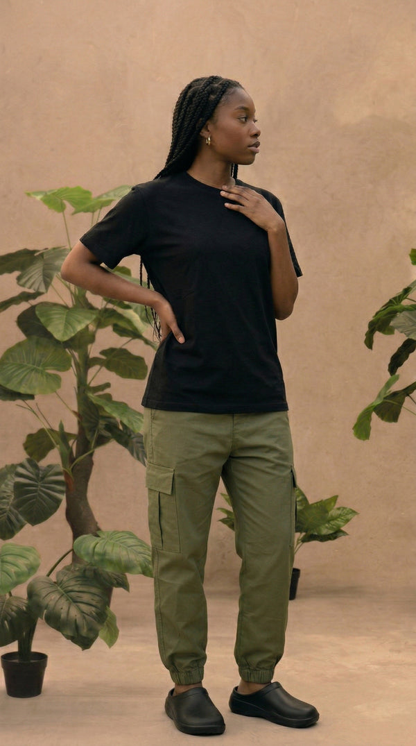 Pantalón Cargo Dril Jogger Unisex Verde Oliva | Jungle to Street