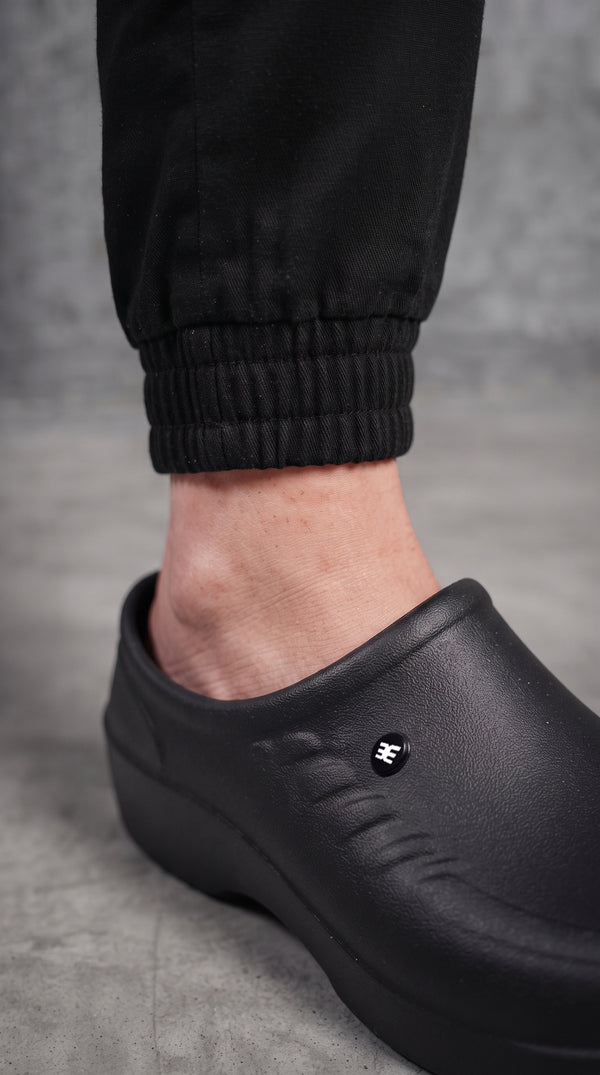 Pantalón Cargo Dril Jogger Unisex Negro | Concrete Kitchen