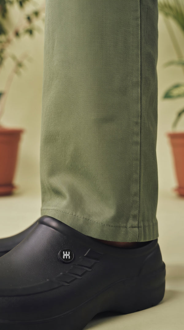 Pantalón Cargo Dril Bota Recta Unisex Verde Oliva | Jungle to Street
