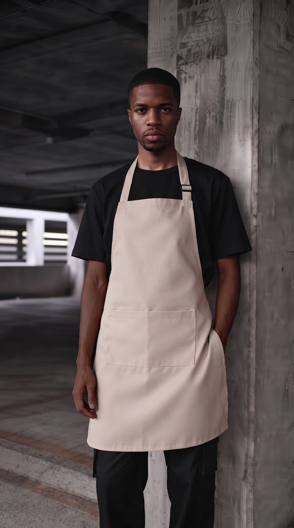 Delantal Peto en Dril Beige | Concrete Kitchen