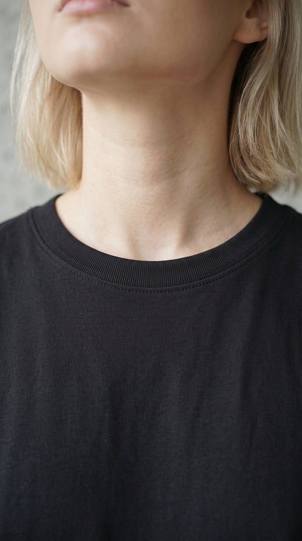 Camiseta T-Shirt Sin Estampado Negra | Concrete Kitchen