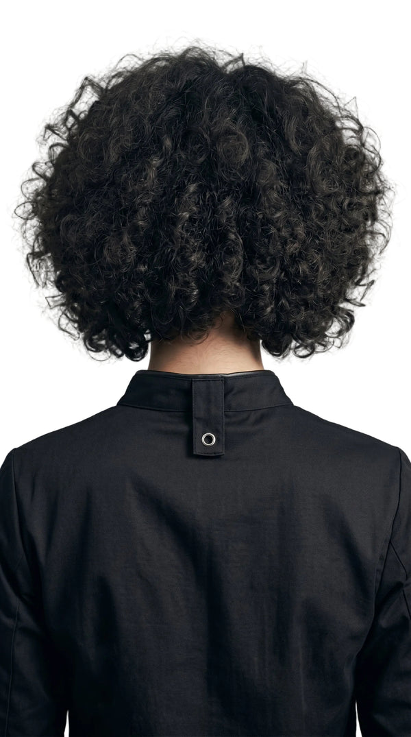 Chaqueta Chef Gabardina Manga 3/4 Negra Mujer | Monochrom