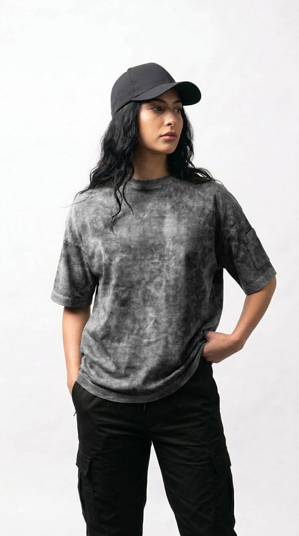 Camiseta T-Shirt Estampado Gris Claro