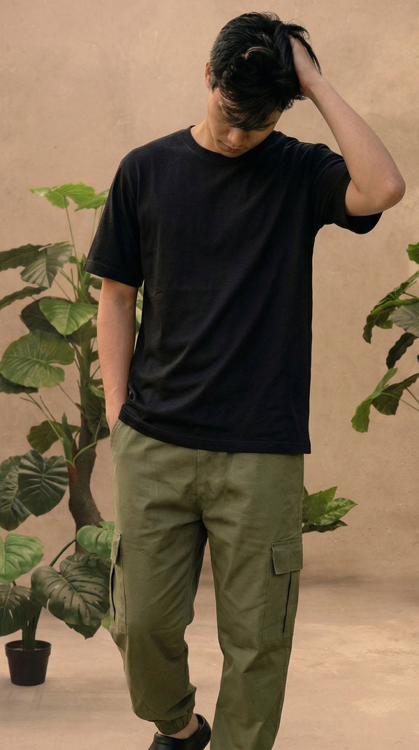 Pantalón Cargo Dril Jogger Unisex Verde Oliva | Jungle to Street