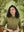 Camisa Chef Gabardina Manga 3/4 Verde Oliva