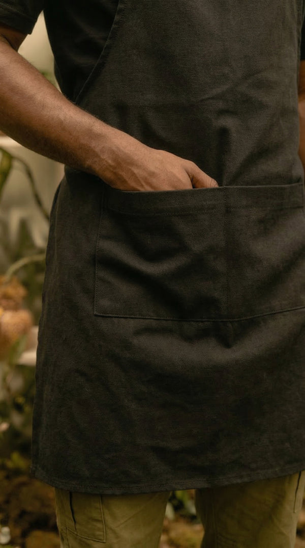 Delantal Peto en Dril Negro | Jungle to Street