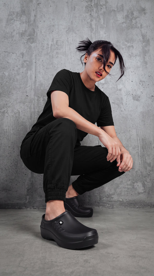 Pantalón Cargo Dril Jogger Unisex Negro | Concrete Kitchen