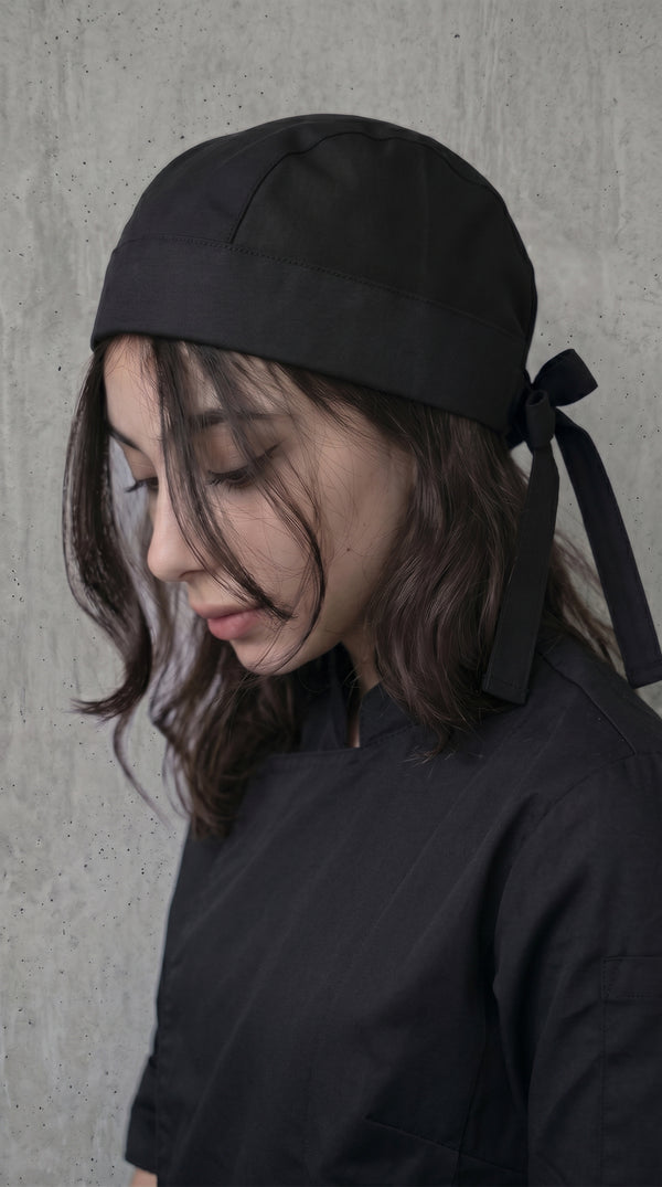 Cofia en Dril Unisex Negra