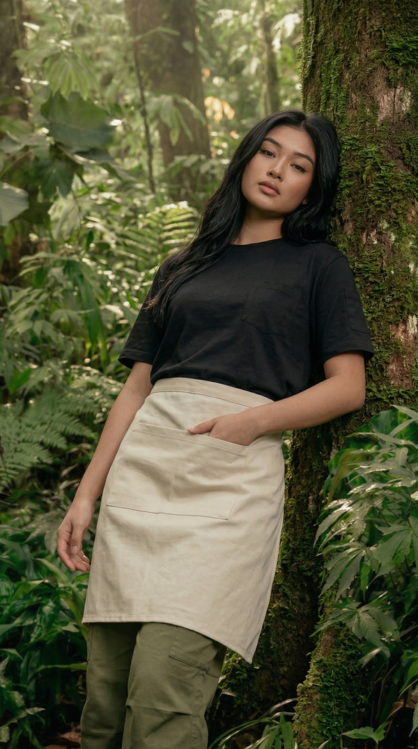 Delantal Media Cintura Dril Beige | Jungle to Street