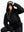Hoodie Sin Estampado Negro