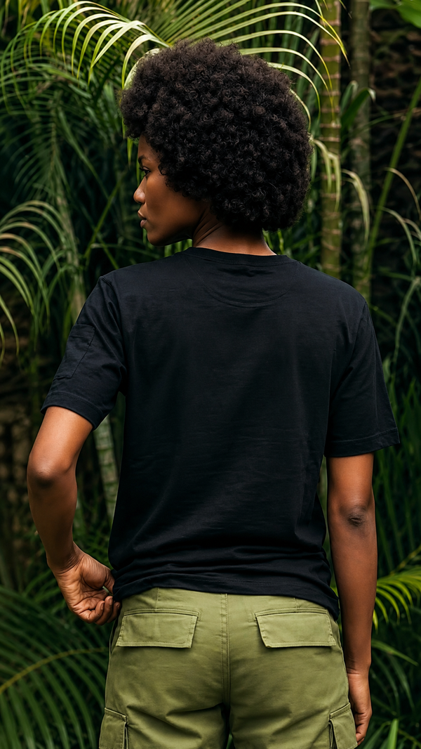 Camiseta T-Shirt Sin Estampado Negra | Jungle to Street