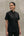 Camisa Chef Manga Corta en Gabardina Negra - Unisex
