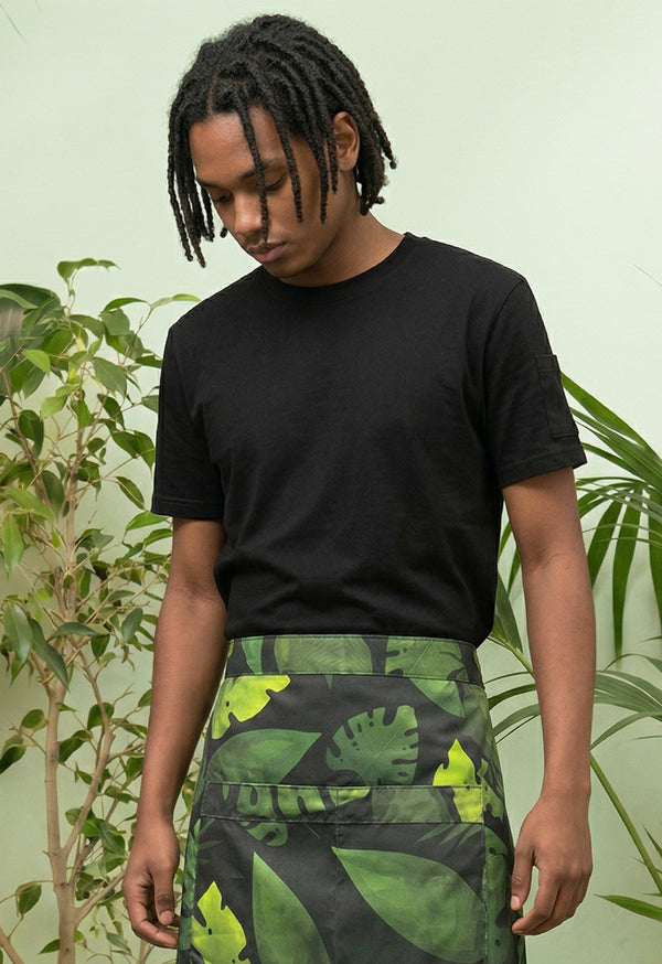 Delantal Media Cintura en Drill Estampado - Unisex