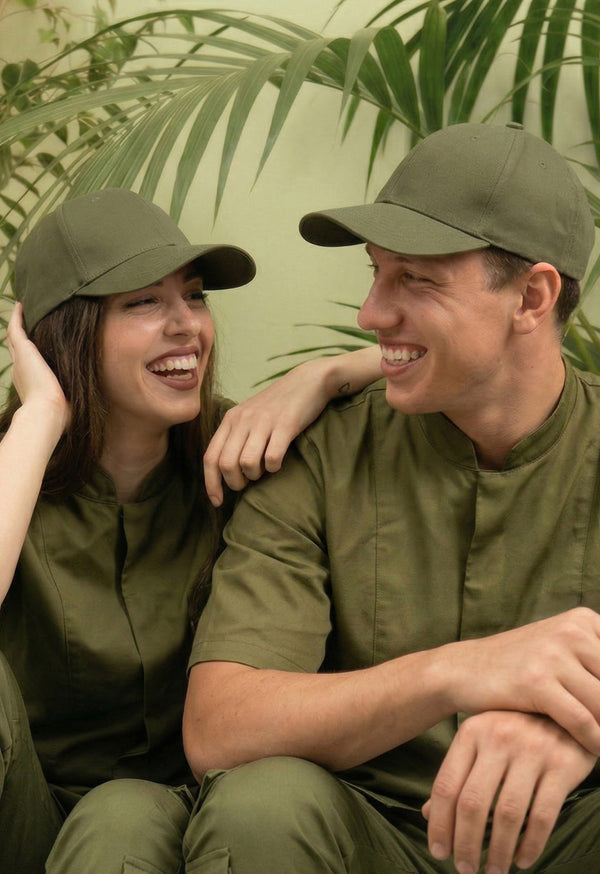 Cachucha Dril Flex Verde Oliva - Unisex 503