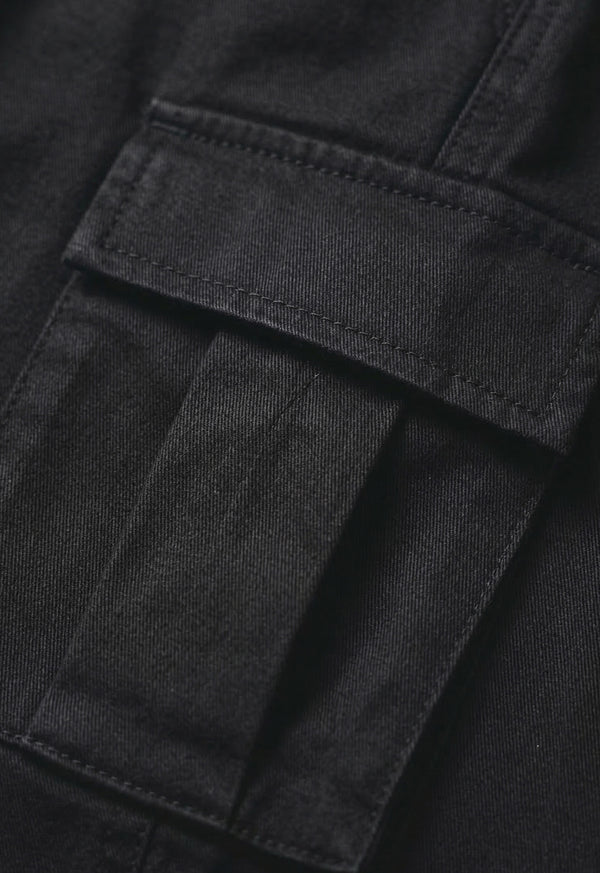 Pantalón Cargo en Dril Jogger Negro - Unisex