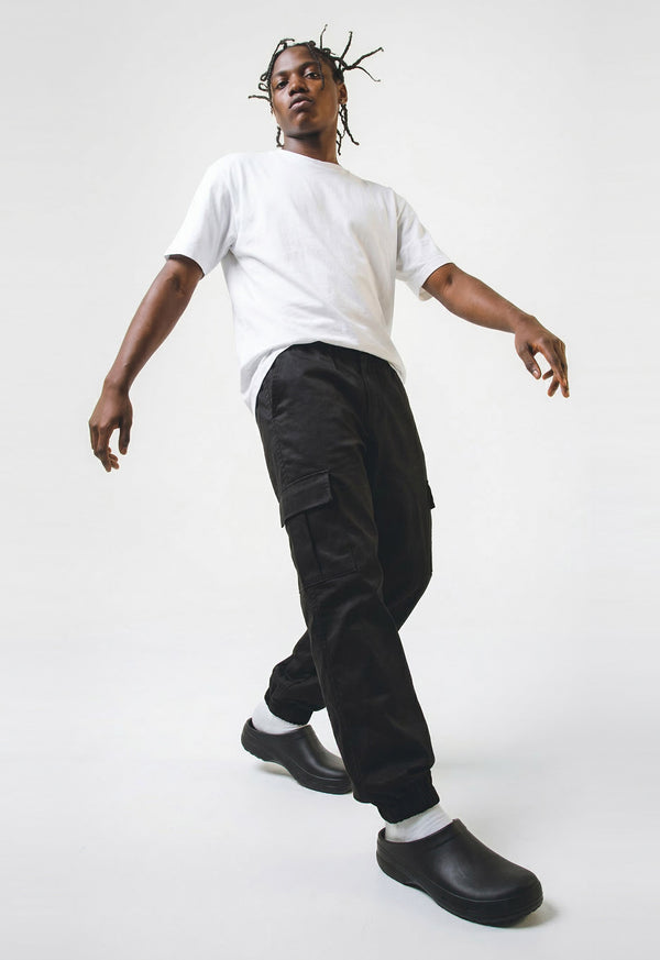 Pantalón Cargo en Dril Jogger Negro - Unisex