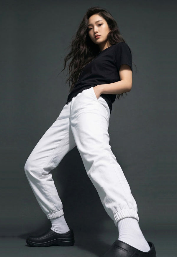 Pantalón Antifluido Jogger Blanco - Unisex 301