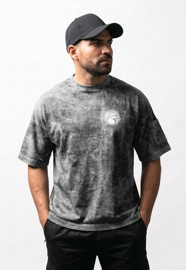 Camiseta T-Shirt Gris Jaspeado - Unisex
