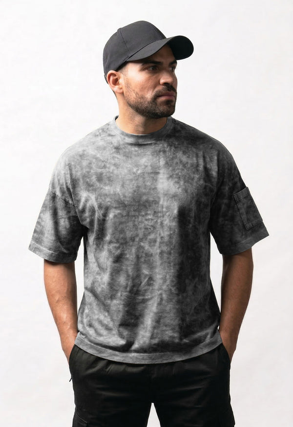 Camiseta T-Shirt Gris Jaspeado - Unisex