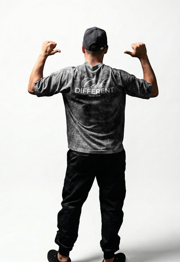Camiseta T-Shirt Gris Jaspeado - Unisex