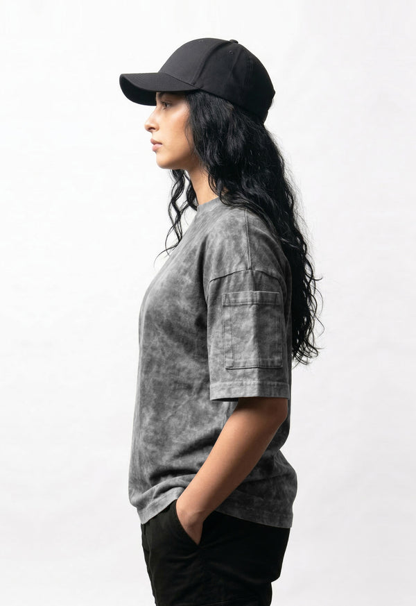 Camiseta T-Shirt Gris Jaspeado - Unisex
