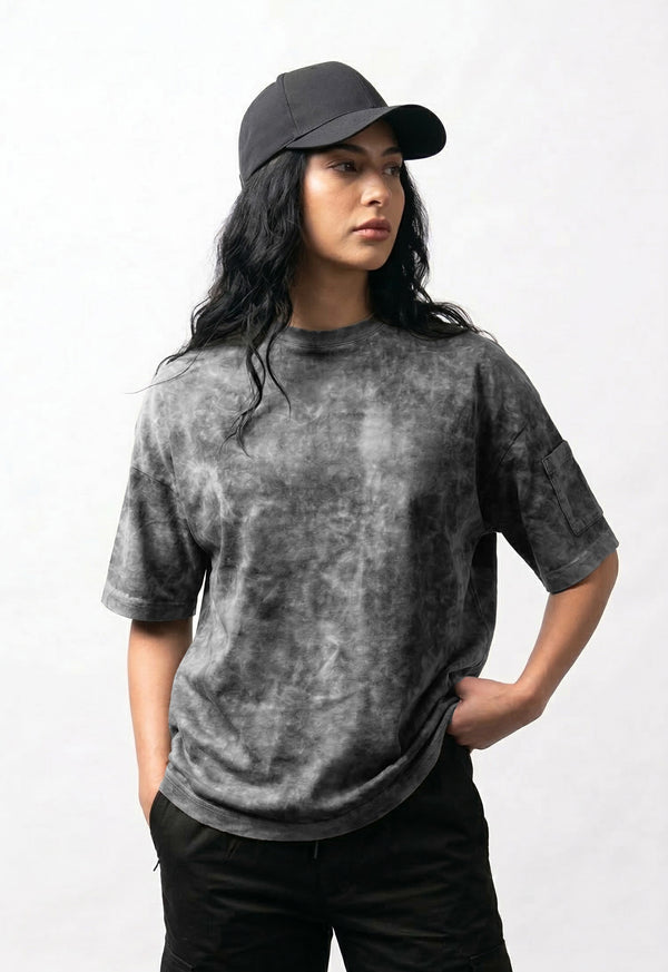 Camiseta T-Shirt Gris Jaspeado - Unisex