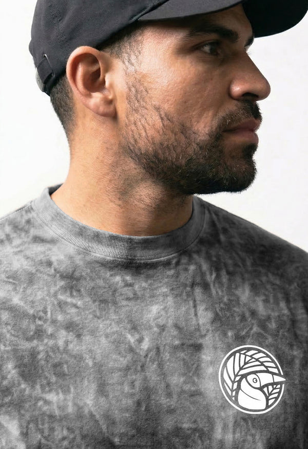 Camiseta T-Shirt Gris Jaspeado - Unisex