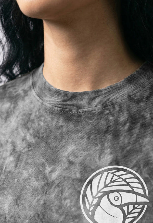Camiseta T-Shirt Gris Jaspeado - Unisex