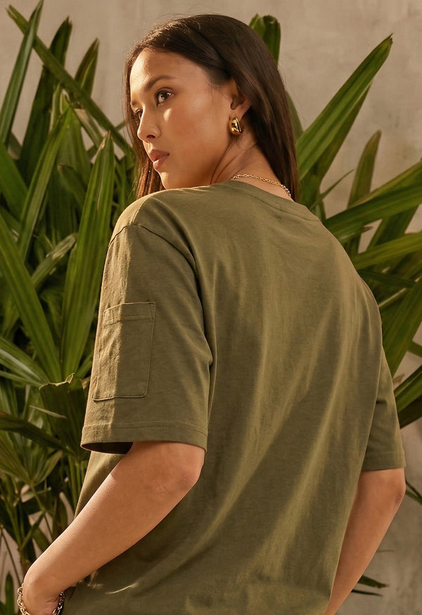 Camiseta T-Shirt Verde Oliva - Unisex